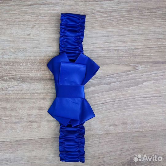 Пояс женский синий на резинке