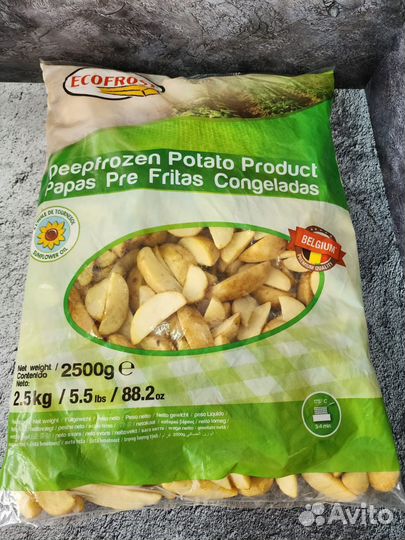 Картофельные дольки ecofrost 2.5 кг Бельгия
