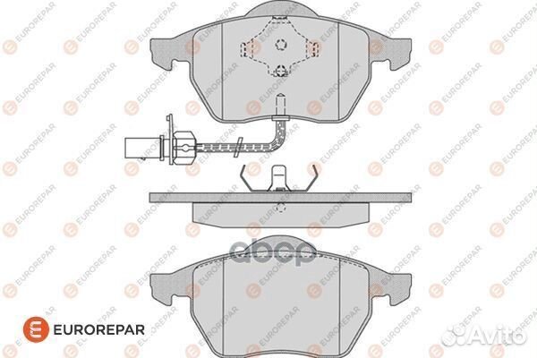 Колодки тормозные дисковые перед 1617253080