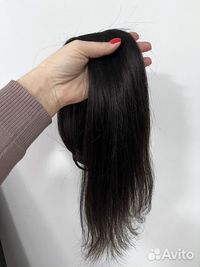 Накладной хвост на резинке из натуральнвх волос
