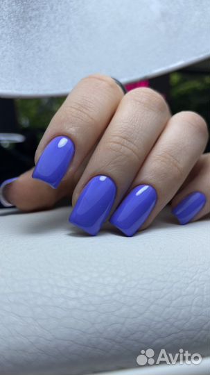 Маникюр однотонный