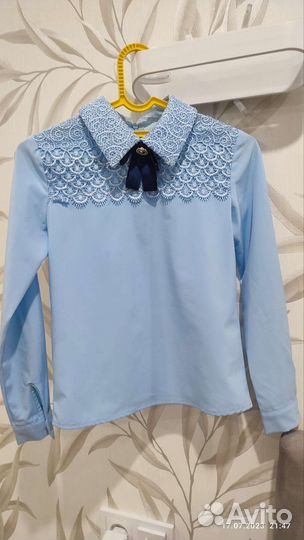 Блузка для девочки школьная 116 122