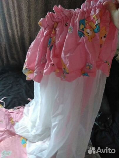 Бортики и балдахин в кроватку