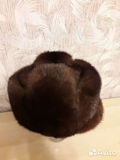 Мужская норковая шапка размер 59