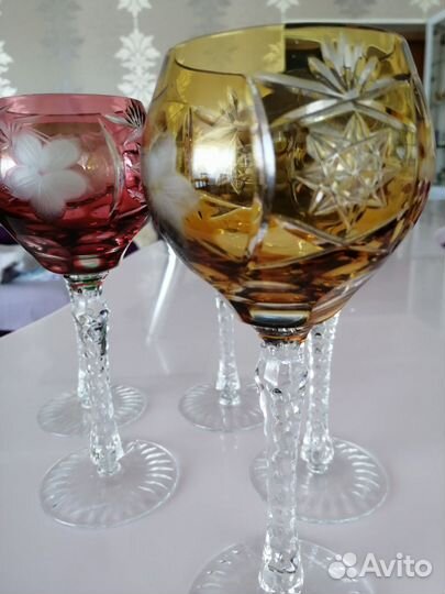 Хрустальные фужеры. De Lorrain Франция