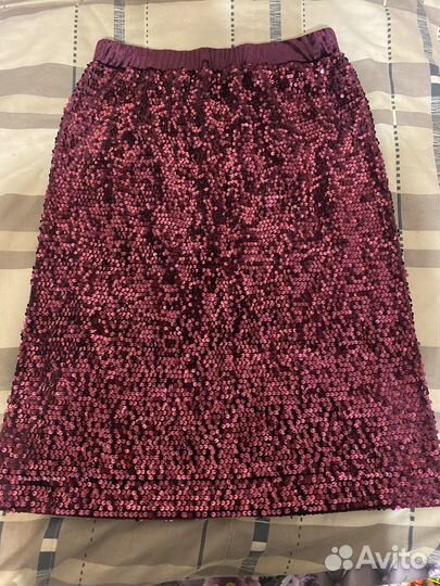Юбка с пайетками