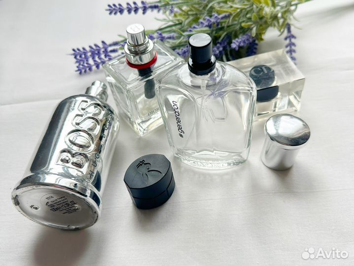 Пустые флаконы от мужского парфюма