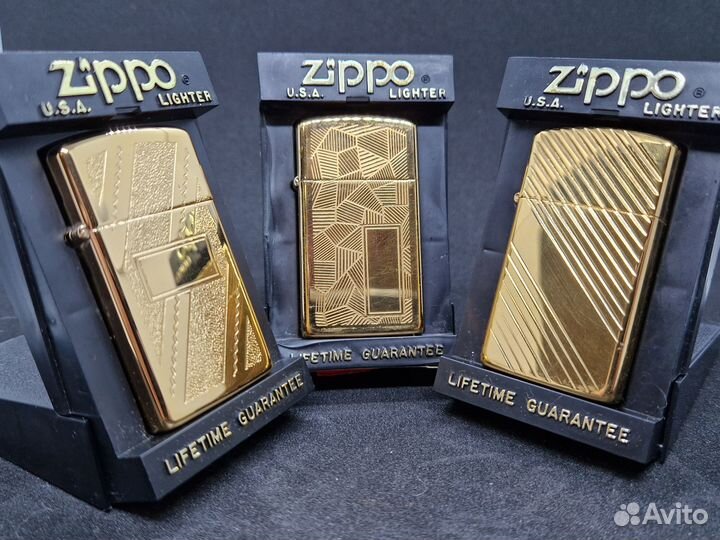 Zippo Slim's Gold Plated
