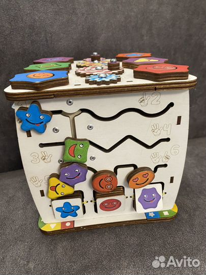 Бизикубик деревянный