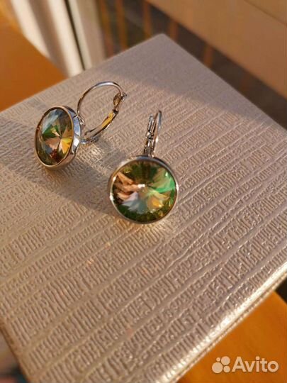 Серьги кристаллы Swarovsky