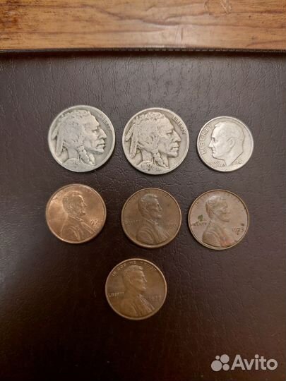 Монеты США серебро и обычные