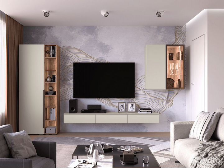 Адель Стеллаж Дуб Табачный Крафт