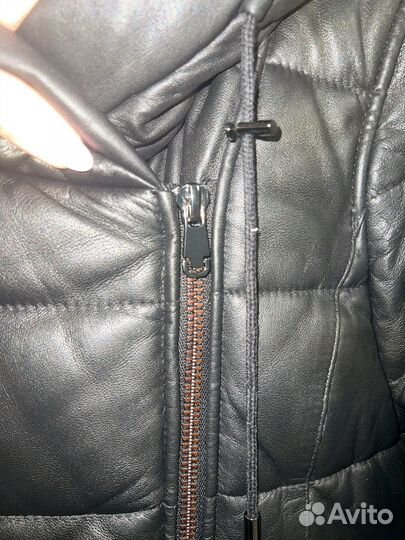 Пуховик женский натуральная кожа 42/44