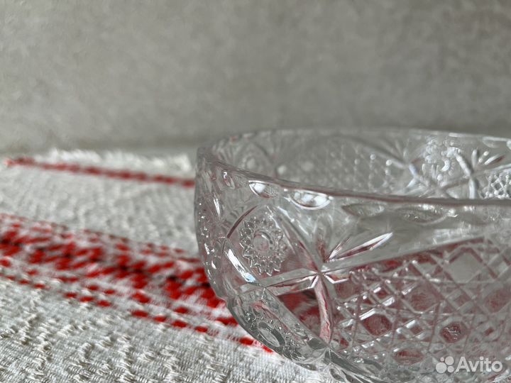 Хрустальная ваза салатница конфетница