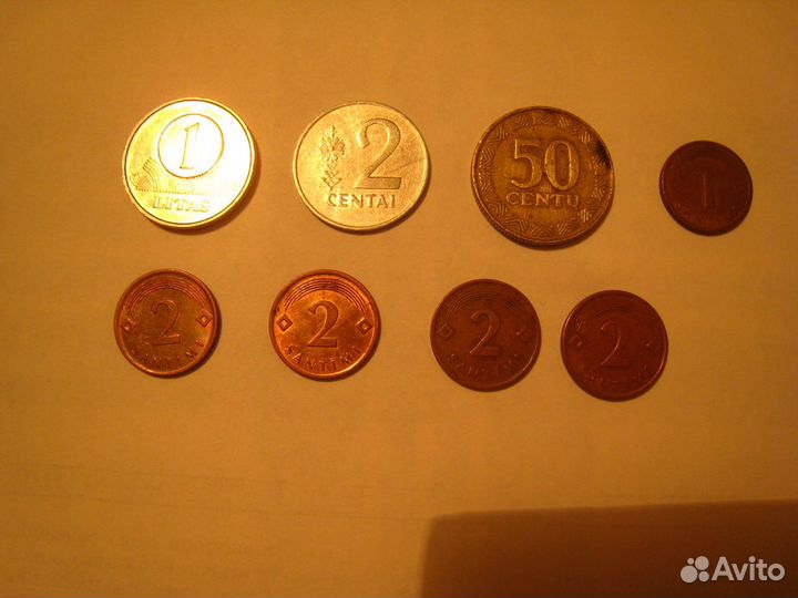Монеты Латвии Литвы
