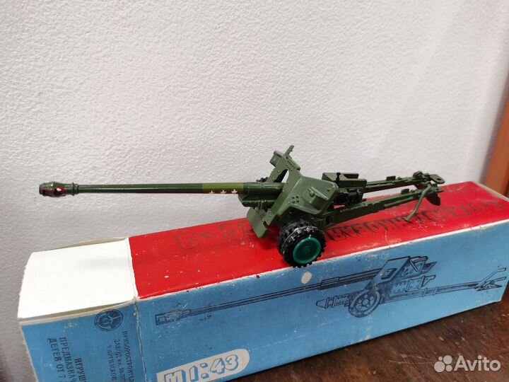 Игрушка СССР пушка бс-3 модель 1:43 новая коробка