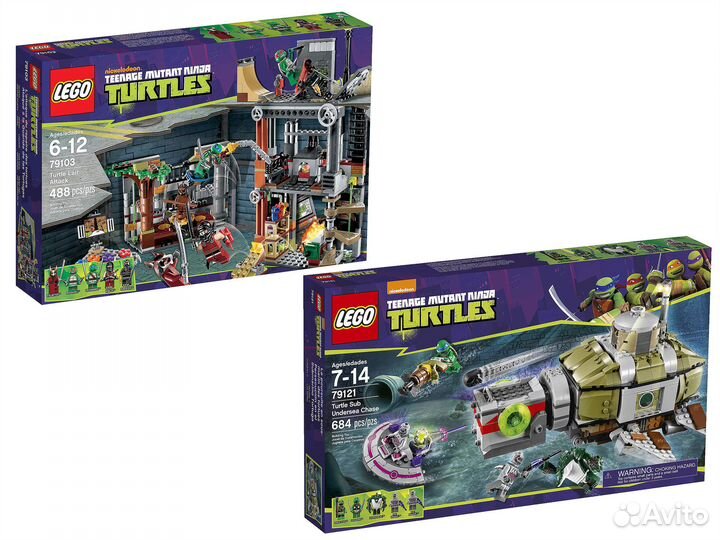 Lego Teenage Mutant Ninja Turtles 79121 79103