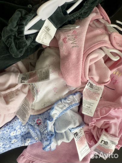 Пакет фирменных вещей mothercare на девочку 56-68р