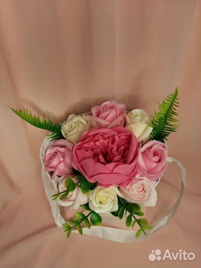 Букет из мыльных роз