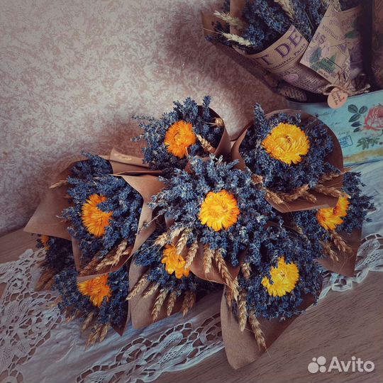 Букет лаванды комплимент учителю 1 сентября