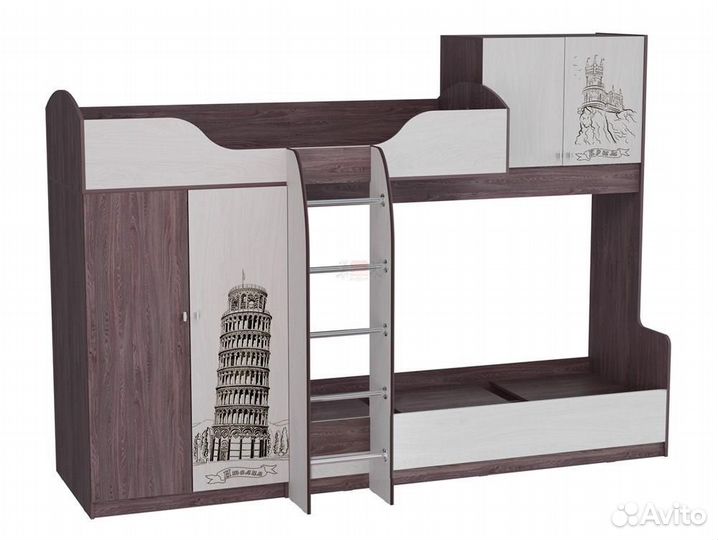 Кровать 2 -х ярусная №2 Омега 18 Фант