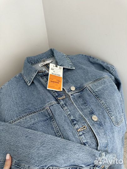 Джинсовая куртка рубашка Zara новая оригинал