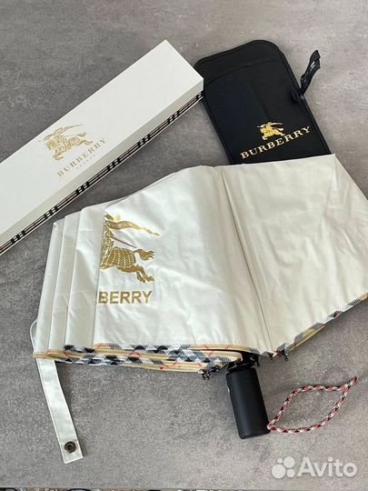 Зонт женский автомат новый Burberry антиветер