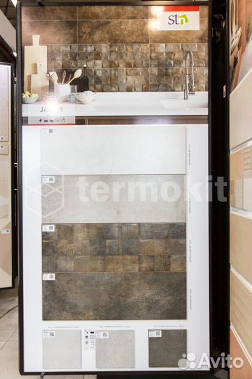 Керамическая плитка STN Ceramica Jasper Dark MT Rect настенная 25x75