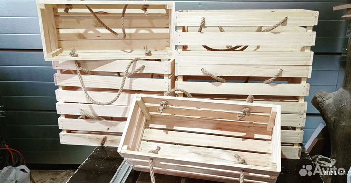 Ящик деревянный подарочный