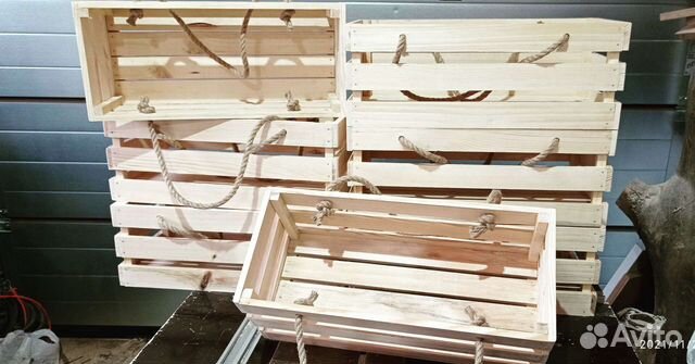 Ящик деревянный подарочный