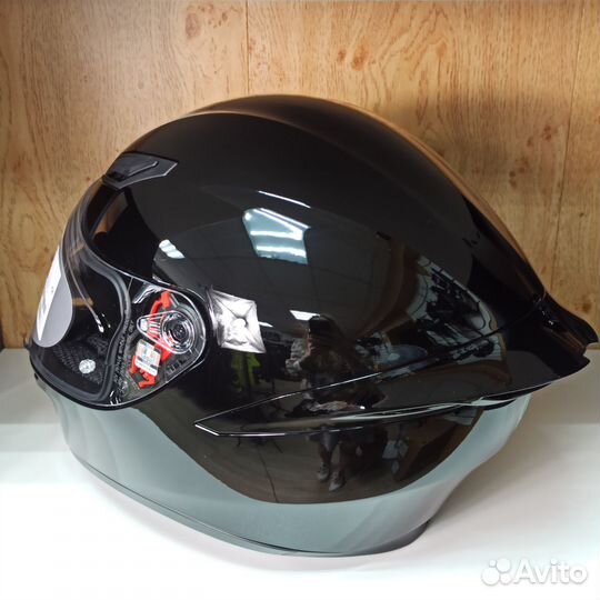 Мотошлем AGV K-1 E2206 Черный глянцевый