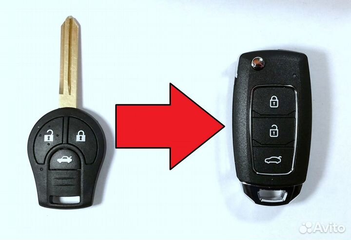 Ключ Ниссан Жук, Сентра Nissan Juke, Tiida, Sentra