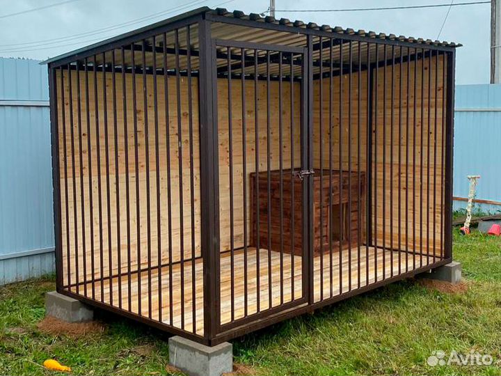 Вольер для собак с установкой