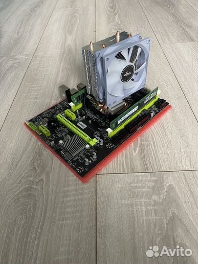 Материснкая плата с процессором xeon 2660v2/16gb