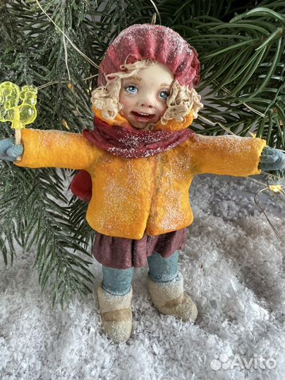 Ватная елочная игрушка советская СССР