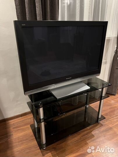 Стеклянная Тумба под тв / Стеллаж