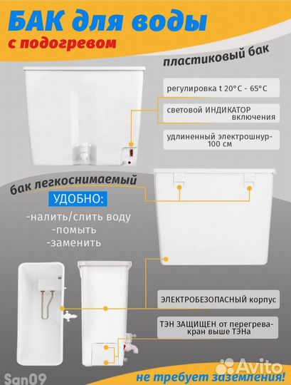 Бак для воды электрический