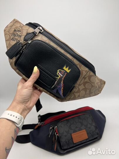 Поясная сумка мужская coach оригинал