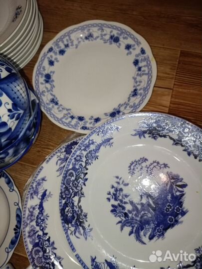 Посуда Гжель, СССР и другая