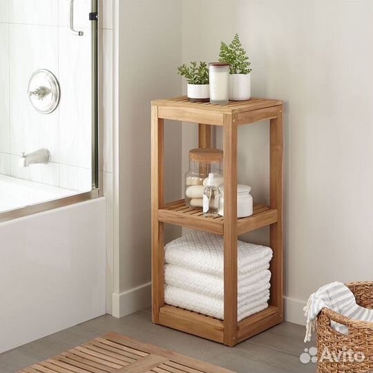 Деревянная стойка для ванной