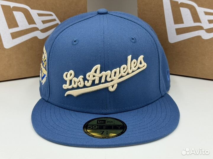 Бейсболка New Era Los Angeles Dodgers Indigo 7 5/8