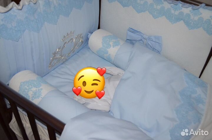 Комплект постельного белья в детскую кроватку