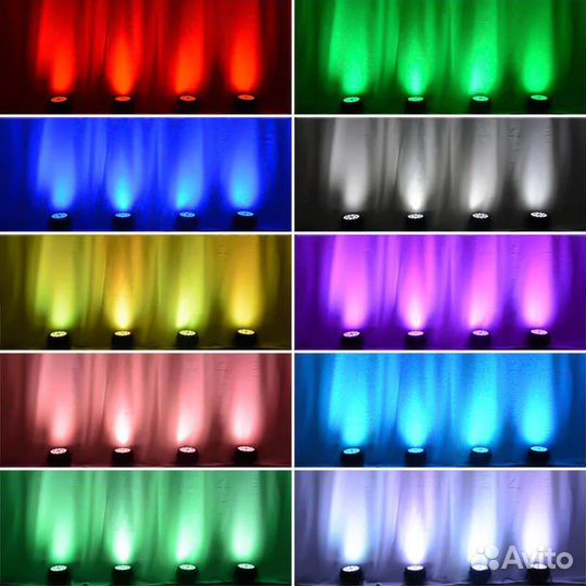 Светомузыка аренда, аплайтинг (uplighting)