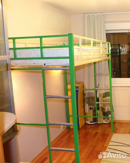 Кровать чердак металлическая