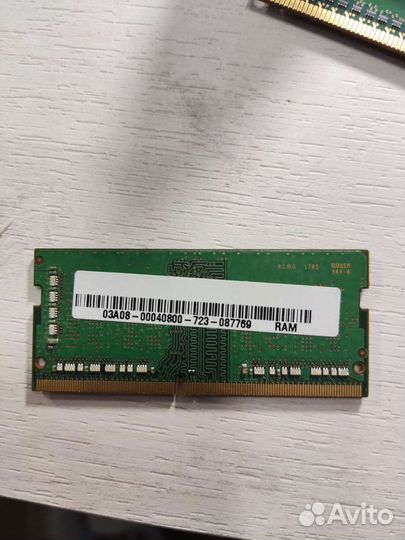 Оперативная память Samsung 4Gb DDR4 sodimm