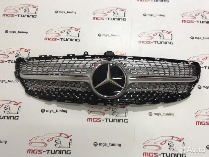 Решетка CLS W218 Diamond Silver Дистроник П/К