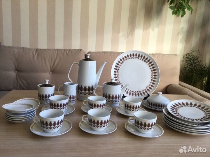 Чайный сервиз фарфор гдр без золотых каёмок