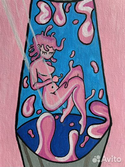 Девушка в лавалампе