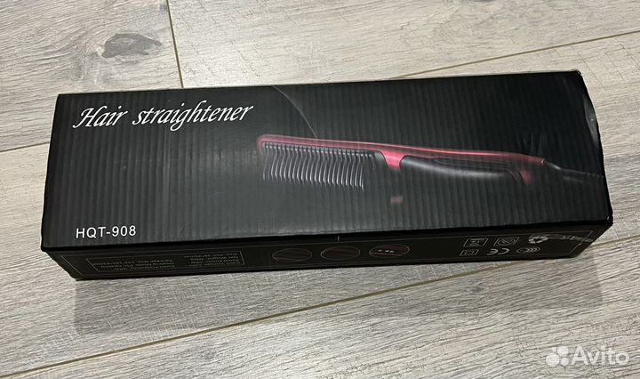 Расческа выпрямитель hair straightener hqt-908