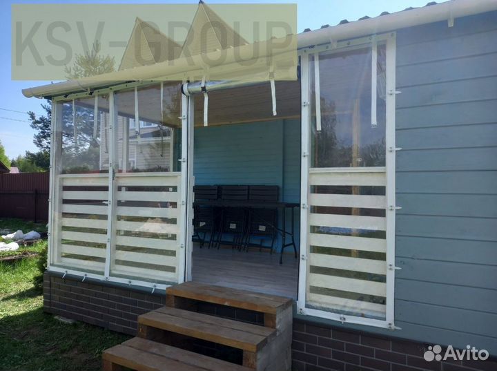 Мягкие окна для беседки